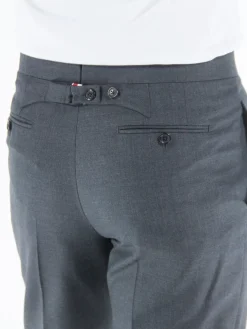THOM BROWNE Pantaloni<PANTALONE IN LANA Grigio