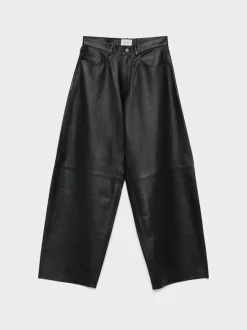 HAIKURE Pantaloni<PANTALONE IN PELLE BETHANY Nero