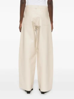HAIKURE Pantaloni<PANTALONE IN PELLE BETHANY Bianco
