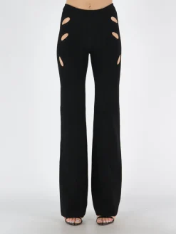 DION LEE Pantaloni<PANTALONE LOCK SLIT Nero