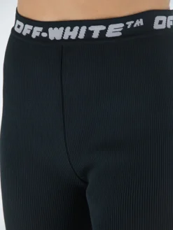 OFF-WHITE Pantaloni<PANTALONE LOGO BAND Bianco, Nero