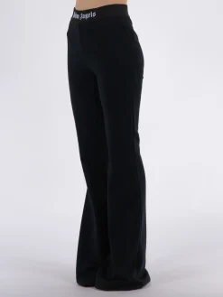 PALM ANGELS Pantaloni<PANTALONE LOGO TAPE FLARE Nero