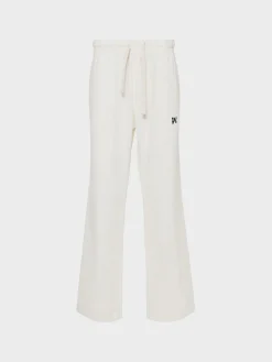 PALM ANGELS Pantaloni<PANTALONE MONOGRAM Bianco, Marrone