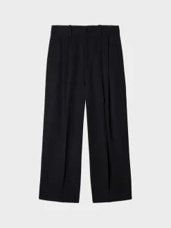 OFF-WHITE Pantaloni<PANTALONE OW EMB WOOL DARTED Nero