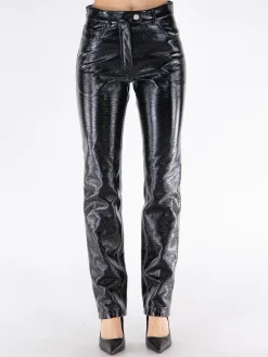 COURREGES Pantaloni<PANTALONE REEDITION VINILE Nero