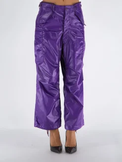 JUNYA WATANABE Pantaloni<PANTALONE SATIN CARGO Viola