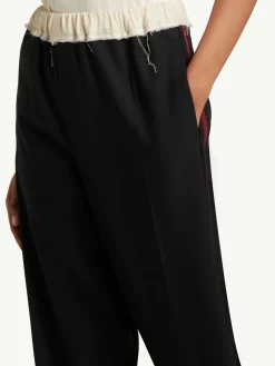 WALES BONNER Pantaloni<PANTALONE SEINE Nero