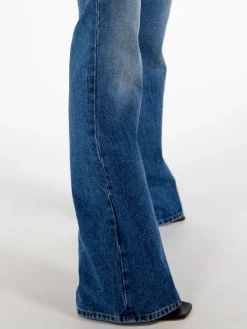 OFF-WHITE Jeans<PANTALONE SLIM FLARED 5 TASCHE Blu