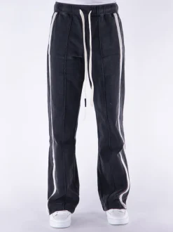 NAHMIAS Pantaloni<PANTALONE SPORTIVO HEAVY COTTON Bianco, Nero