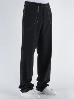 OFF-WHITE Pantaloni<PANTALONE STITCH TAILOR PANT Bianco, Nero