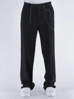 OFF-WHITE Pantaloni<PANTALONE STITCH TAILOR PANT Bianco, Nero