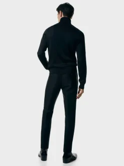 TOM FORD Pantaloni<PANTALONE TECHNO GABARDINE ATTICUS WESTERN Nero