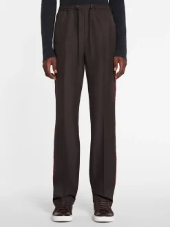 LANVIN Pantaloni<PANTALONE TRACKSUIT Marrone