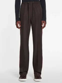 LANVIN Pantaloni<PANTALONE TRACKSUIT Marrone