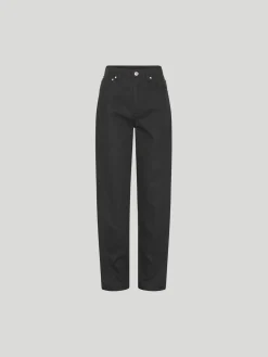 ROTATE BIRGER CHRISTENSEN Pantaloni<PANTALONE TWILL HIGH RISE Nero