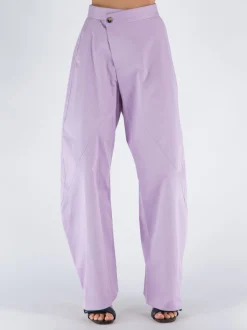 JW ANDERSON Pantaloni<PANTALONE TWISTED Viola
