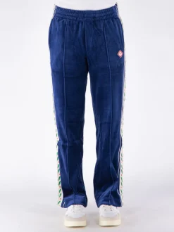 CASABLANCA Pantaloni<PANTALONE VELOUR LAUREL Bianco, Blu