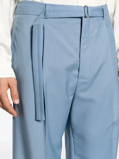 LANVIN Pantaloni<PANTALONE WIDE LEG Azzurro