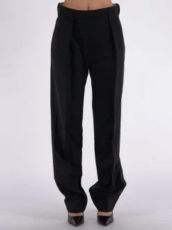 VICTORIA BECKHAM Pantaloni<PANTALONE WRAP FRONT Nero