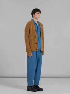 MARNI Pantaloni<PANTALONI CON COULISSE IN FRESCO DI LANA Blu