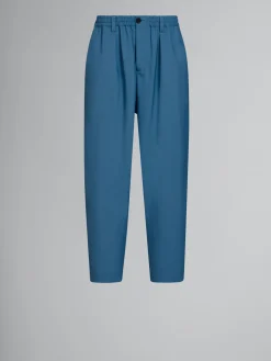 MARNI Pantaloni<PANTALONI CON COULISSE IN FRESCO DI LANA Blu
