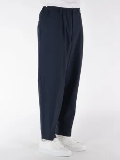MARNI Pantaloni<PANTALONI CROP IN FRESCO LANA CON COULISSE Blu