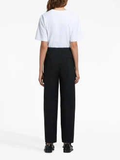 MARNI Pantaloni<PANTALONI CROP IN FRESCO LANA CON COULISSE Nero