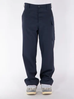 MARNI Pantaloni<PANTALONI IN FRESCO LANA CON TASCHE CARGO Blu