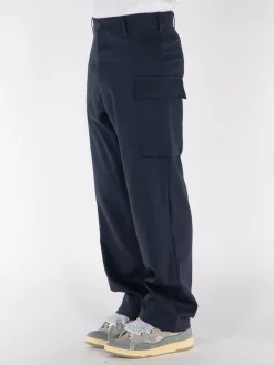 MARNI Pantaloni<PANTALONI IN FRESCO LANA CON TASCHE CARGO Blu