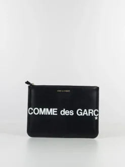 COMME DES GARCONS WALLET Pochette<POCHETTE HUGE LOGO UNISEX Nero