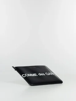 COMME DES GARCONS WALLET Pochette<POCHETTE HUGE LOGO UNISEX Nero