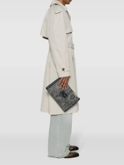 ETRO Beauty|Pochette<POCHETTE L DENIM PAISLEY UNISEX Bianco, Grigio