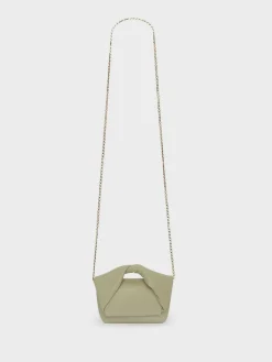 JW ANDERSON Borse A Mano<POCHETTE NANO TWISTER Verde