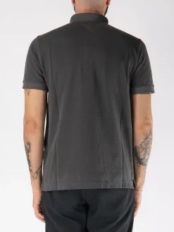 STONE ISLAND Polo<POLO A MANICE CORTE CON PATCH LOGO Grigio