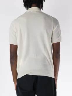 COMME DES GARCONS PLAY Polo|Polo<POLO A MANICHE CORTE CON LOGO UNISEX Bianco