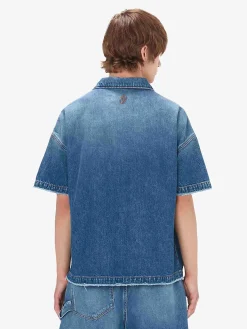 JW ANDERSON Polo<POLO IN DENIM Blu
