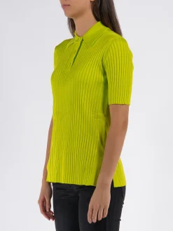 JIL SANDER Polo<POLO IN MAGLIA Giallo