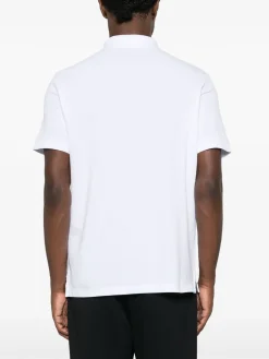 STONE ISLAND Polo<POLO IN PIQUET CON PATCH LOGO Bianco