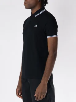 COMME DES GARCONS SHIRT Polo<POLO SHORTSLEEVE STRONG WILL Bianco, Nero