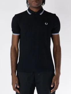 COMME DES GARCONS SHIRT Polo<POLO SHORTSLEEVE STRONG WILL Bianco, Nero
