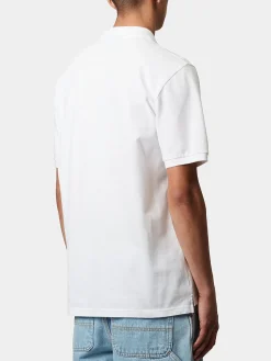 CARHARTT WIP Polo<POLO S/S CHASE Bianco