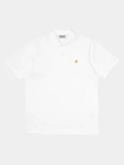 CARHARTT WIP Polo<POLO S/S CHASE Bianco