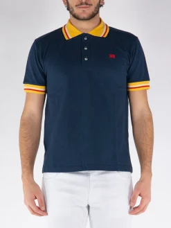 WALES BONNER Polo<POLO SUN Bianco, Blu, Giallo, Rosso