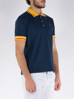 WALES BONNER Polo<POLO SUN Bianco, Blu, Giallo, Rosso