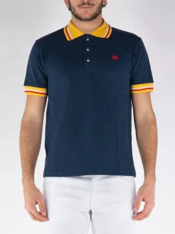 WALES BONNER Polo<POLO SUN Bianco, Blu, Giallo, Rosso