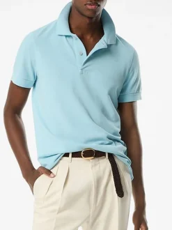 TOM FORD Polo<POLO TENNIS PIQUET Azzurro