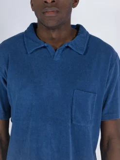 UNIVERSAL WORKS Polo<POLO VACATION Blu