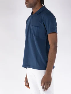 UNIVERSAL WORKS Polo<POLO VACATION Blu