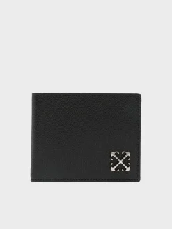 OFF-WHITE Portafogli<PORTAFOGLIO JITNEY BIFOLD Nero
