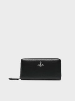 VIVIENNE WESTWOOD. Portafogli<PORTAFOGLIO RE-VEGAN CLASSIC Grigio, Nero